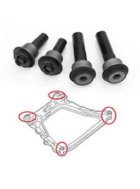 Front Subframe Crossmember Bushing 4pcs Nissan X-trail T31,Dualis