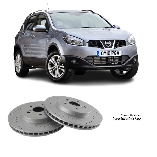 Nissan Qashqai Slotted Front Brake Disc Assy 40206-4EA0B