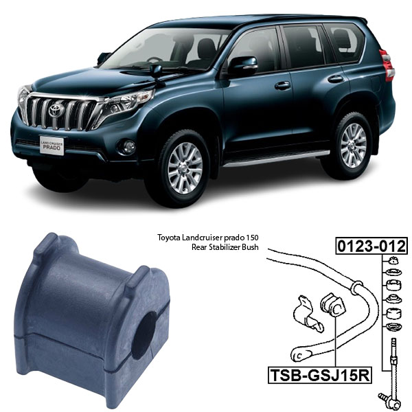Toyota Landcruiser Prado 150 Rear Stabilizer Bush TSB-GSJ15R