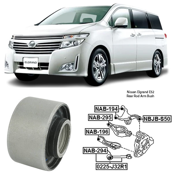 Nissan Elgrand E52 Rear Rod Arm Bush NAB-294