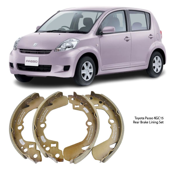 Toyota Passo KGC15 Rear Brake Lining Set FN0030