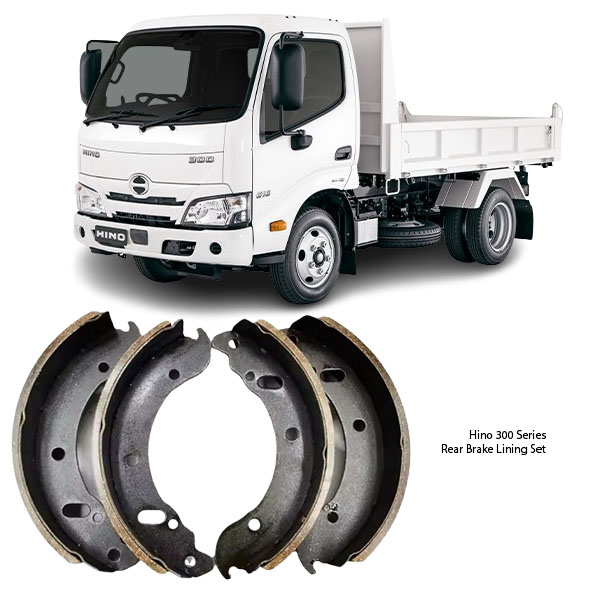 Hino 300 Series Rear Brake Lining Set FN2329