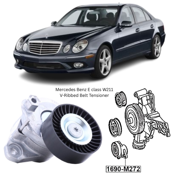 Mercedes Benz E Class W211 V-Ribbed Belt Tensioner 1690-M272